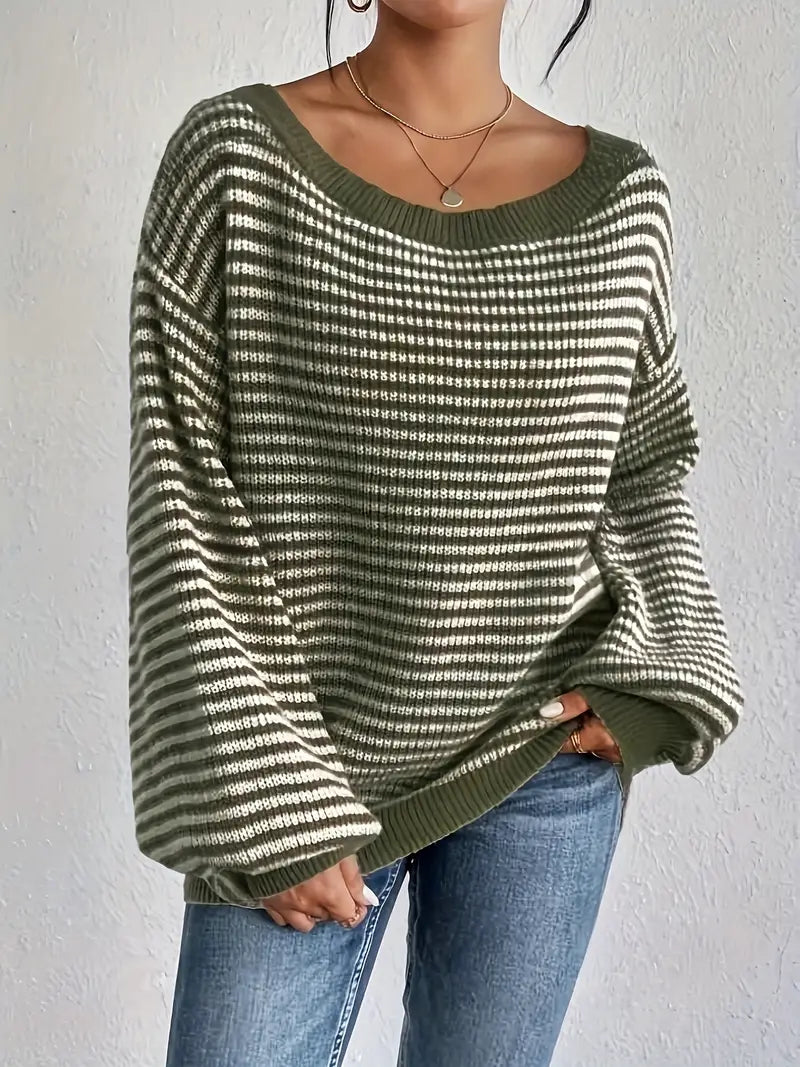 EB | Strickpullover mit Überschnittenen Schultern