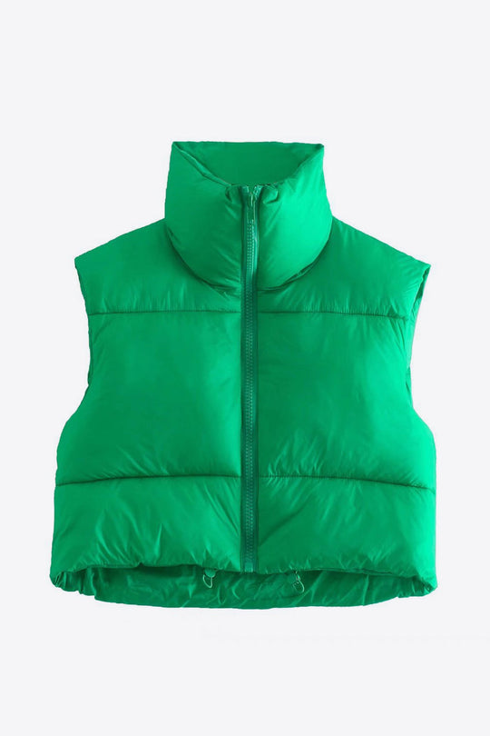 EB | Zip-Up Drawstring Puffer Weste