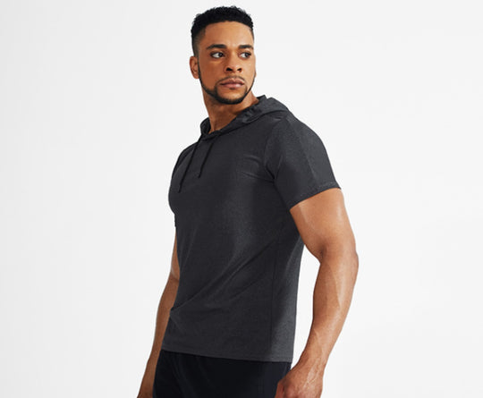EB | Sport-Kapuzenpullover mit halben Ärmeln
