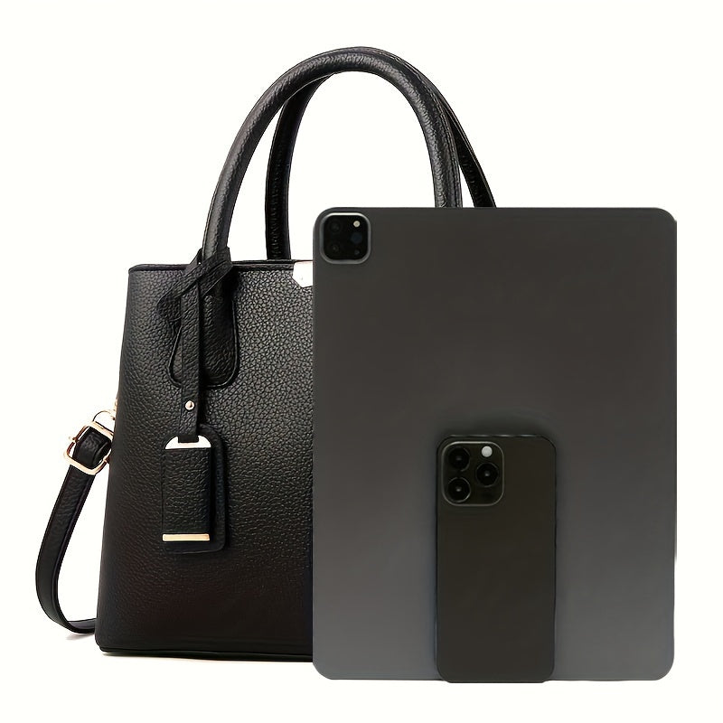 EB – Schicke All Season Geräumige PU Handtasche für Frauen