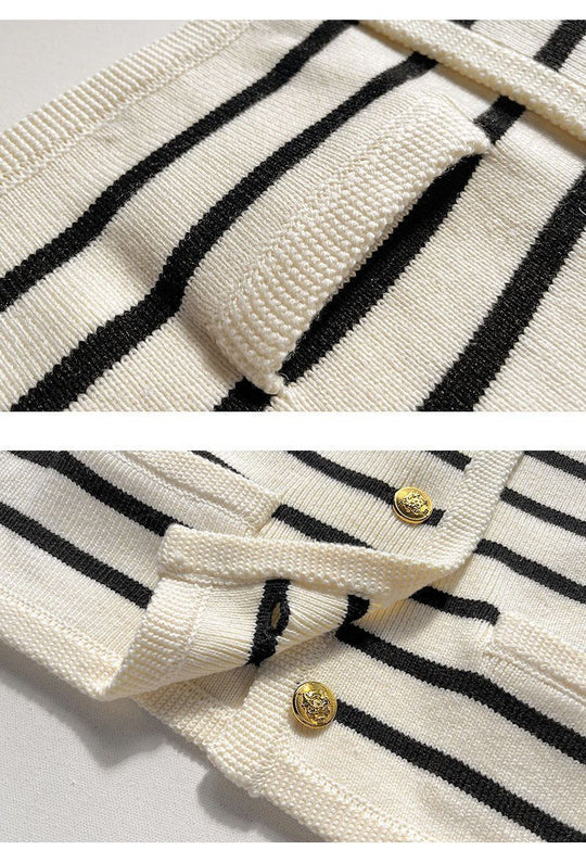 EB | gestreifter Strickpullover für herbstliche Lagenlooks