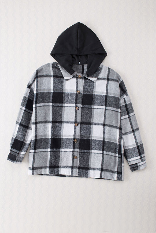 EB | Gitterhemdenjacke mit Kapuze Polyester Lässig und Trendy