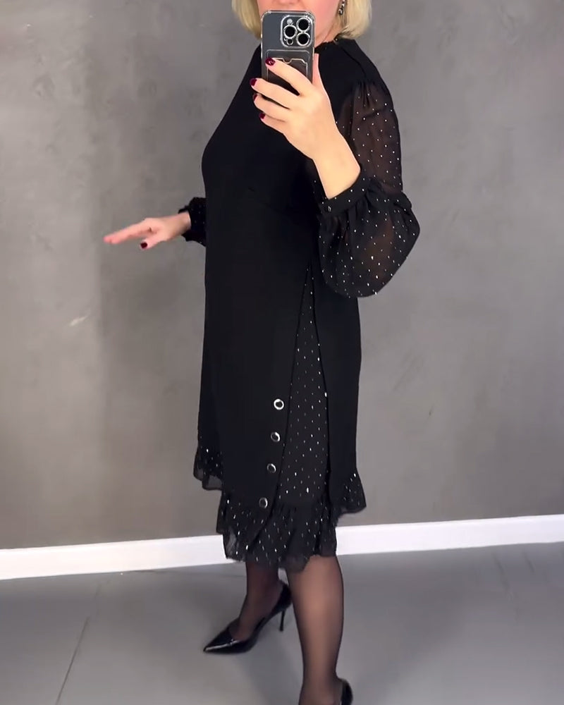 EB | Kleid mit Langen Ärmeln und Punkten