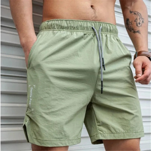EB | Atmungsaktive, Einfarbige Badeshorts für Männer mit Kordel