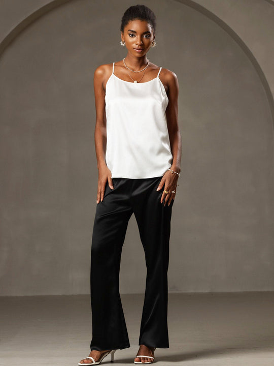 EB | Seide Entspannt Spaghettiträger Camisole Top