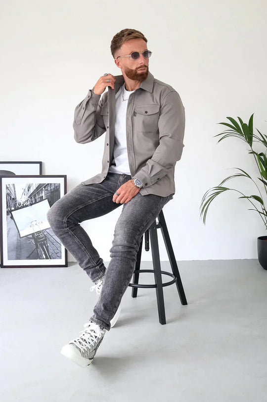EB | Premium-Jacke mit Knopfverschluss für Herren Stylische und Bequeme Jacke