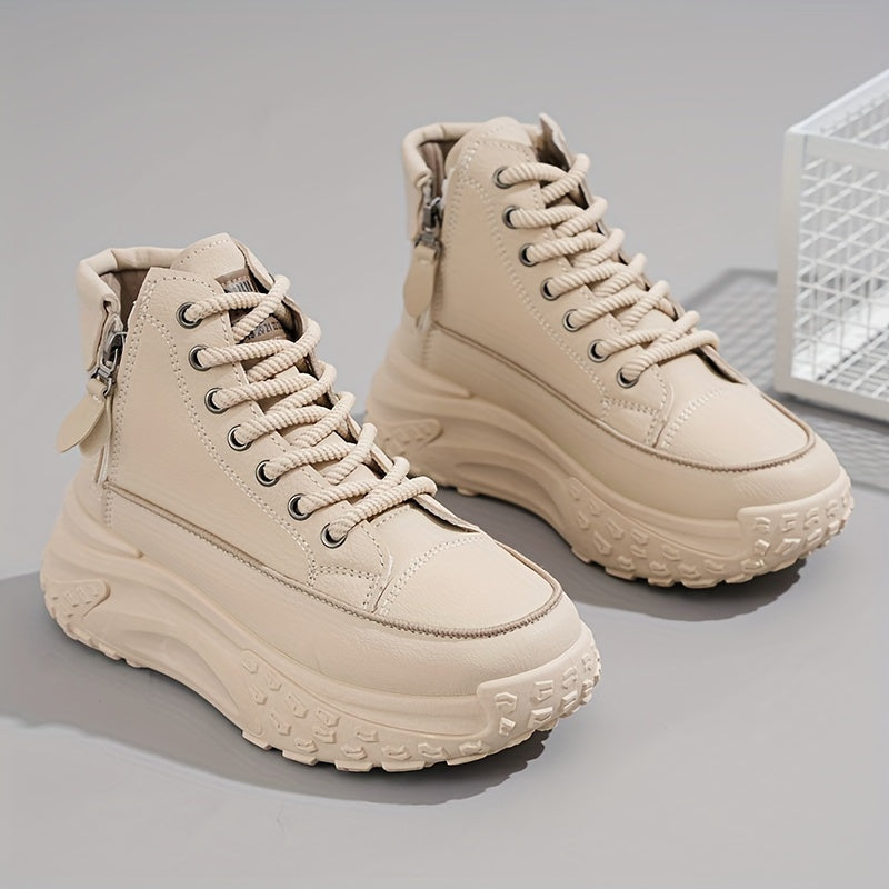 EB | Lässige Plateau Knöchelhohe Sneaker