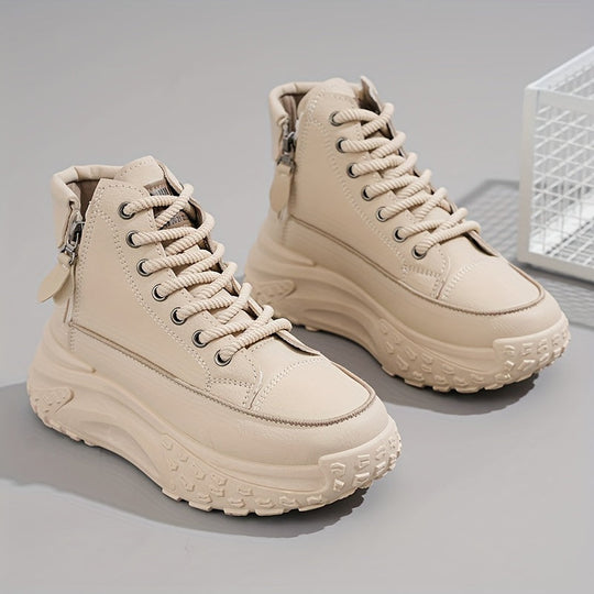 EB | Lässige Plateau Knöchelhohe Sneaker