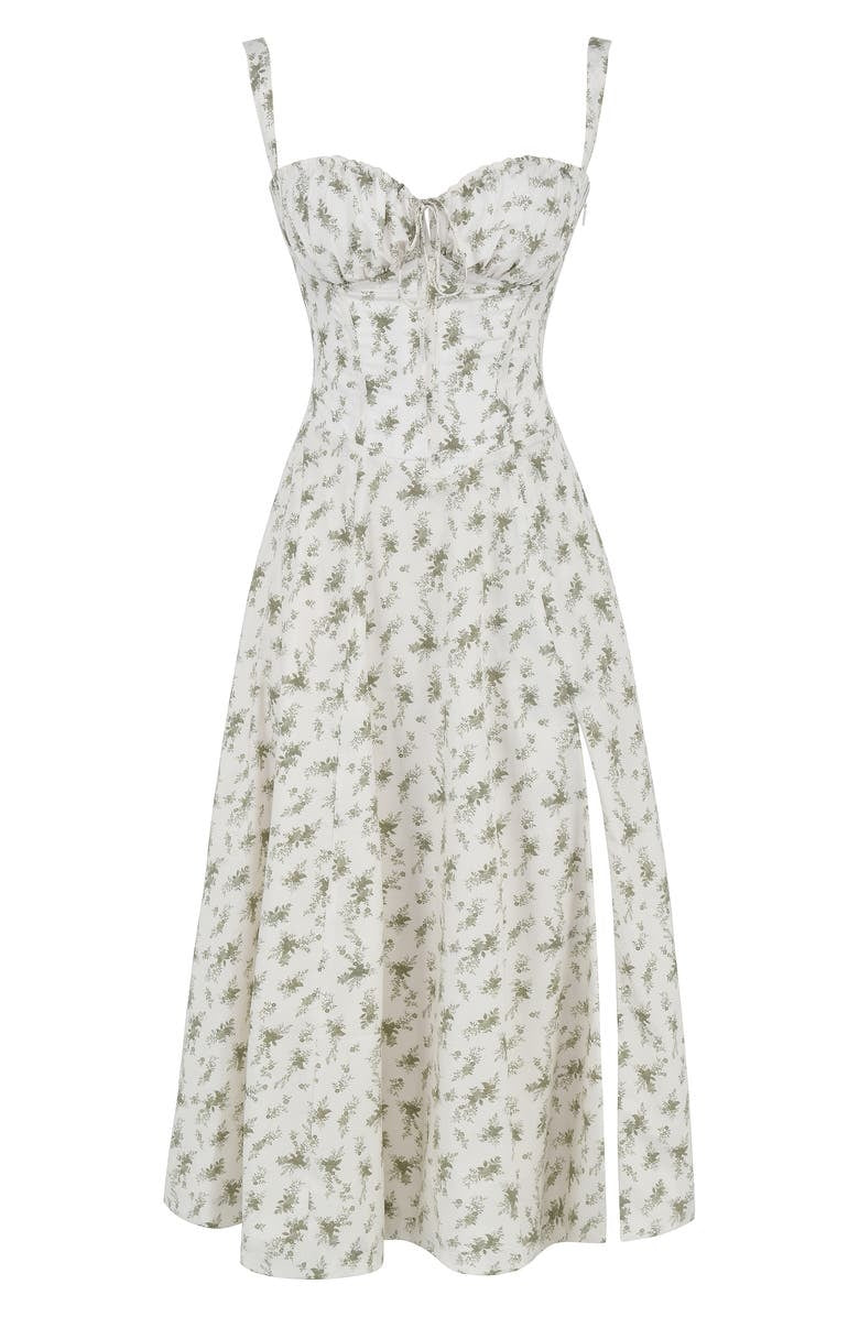 EB | Langes Blumen Korsett Kleid