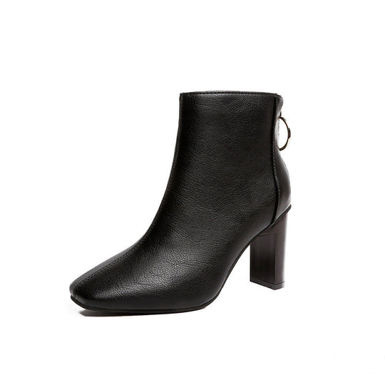 Elegante Casual-Lederstiefeletten für Damen EB