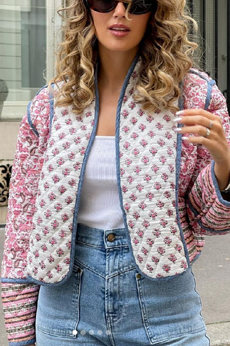 EB | Wendbare Steppjacke mit farblich passender kleiner Baumwolljacke