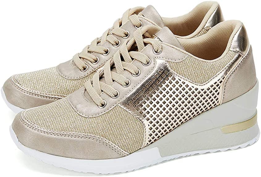 Orthopädische Sneakers mit hohen Absatz und Keilabsatz EB