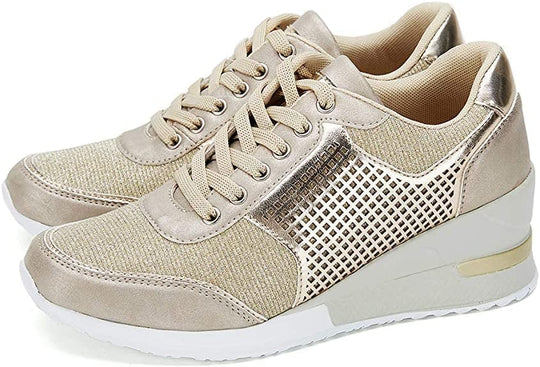Orthopädische Sneakers mit hohen Absatz und Keilabsatz EB
