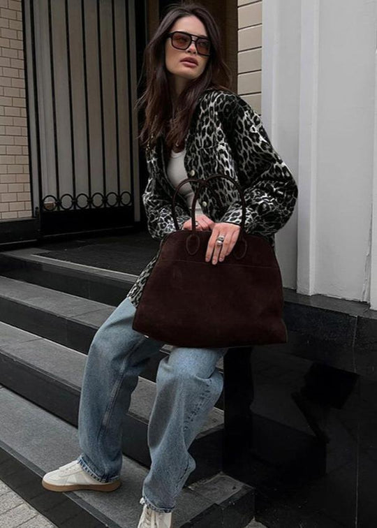 EB | Print Baumwoll Oversized Jacke