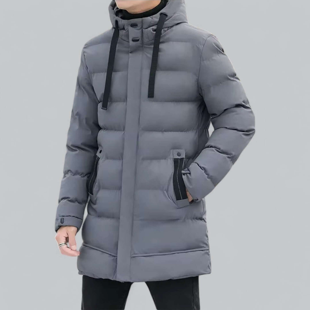 EB | Lang geschnittene gepolsterte Winter Parka Jacke