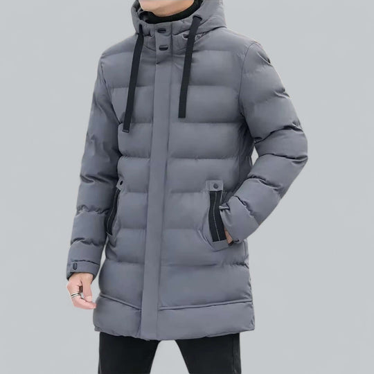 EB | Lang geschnittene gepolsterte Winter Parka Jacke