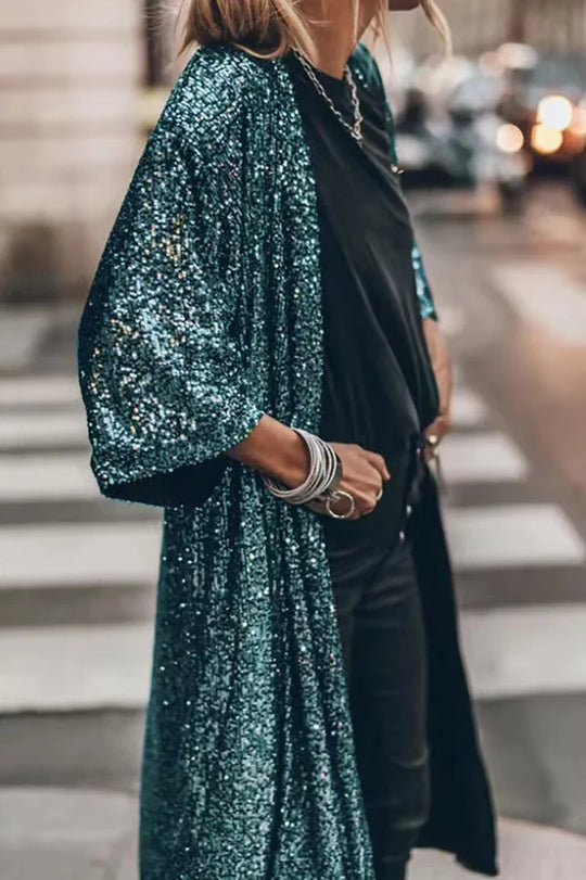 EB – Modischer Pailletten-Cardigan