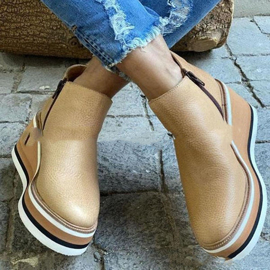 Orthopädische Leder-Sneaker mit Komfortsohle EB