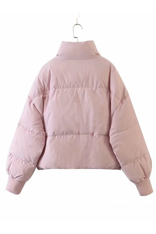 EB | Kragen Reißverschluss Tasche Dick Warm Baumwolljacke