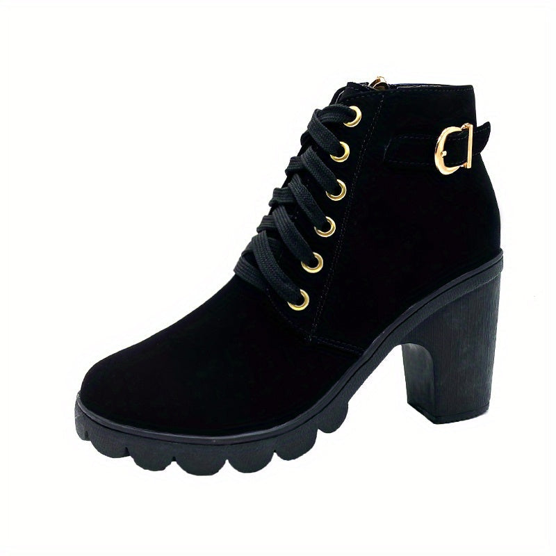 Schnürstiefelette Mit Absatz Sophia EB