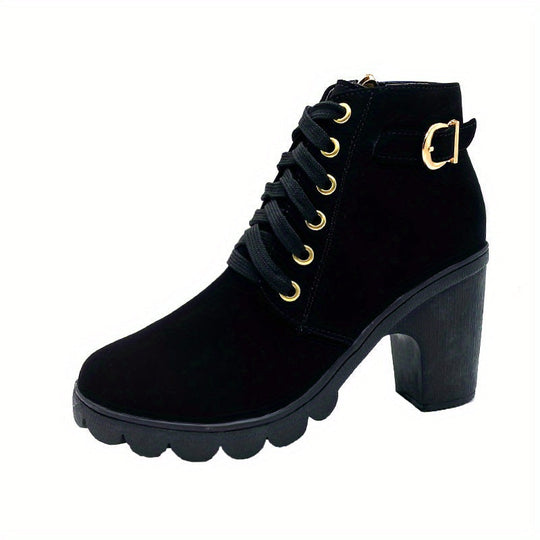 Schnürstiefelette Mit Absatz Sophia EB