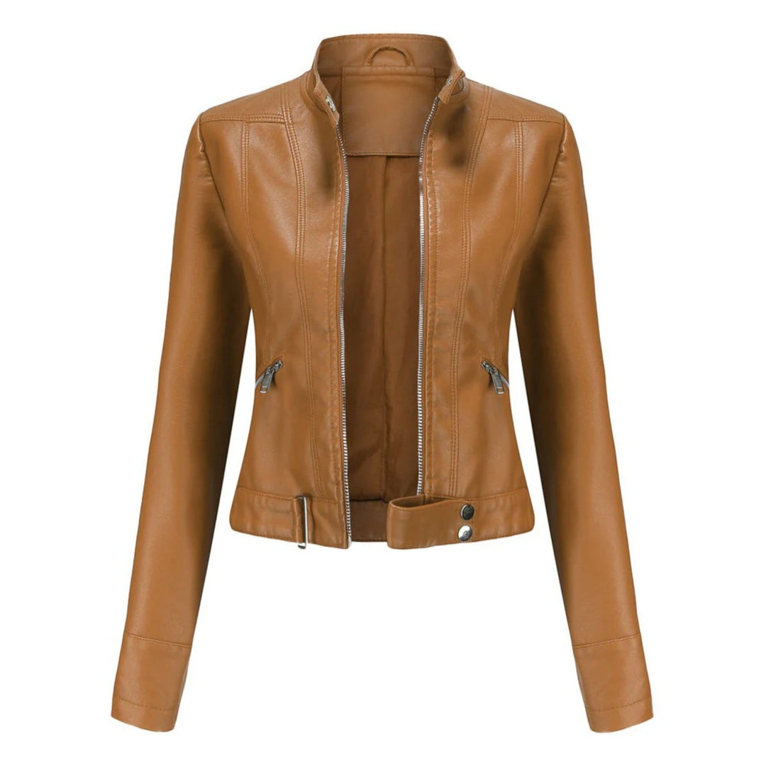 EB | Kurze Bikerjacke für Frauen - Langarm