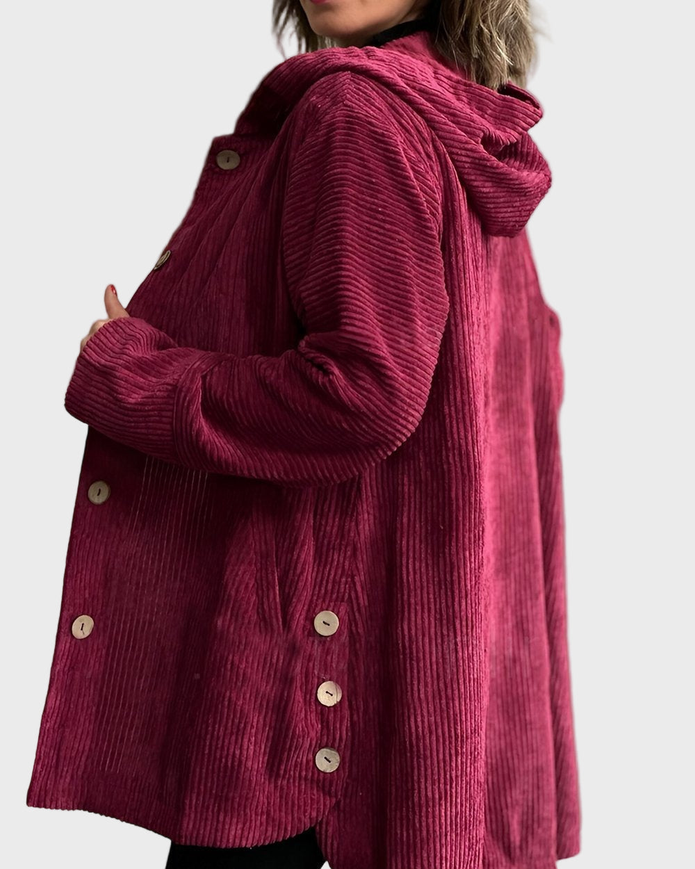 EB | Jacke mit Kapuze und Knöpfen
