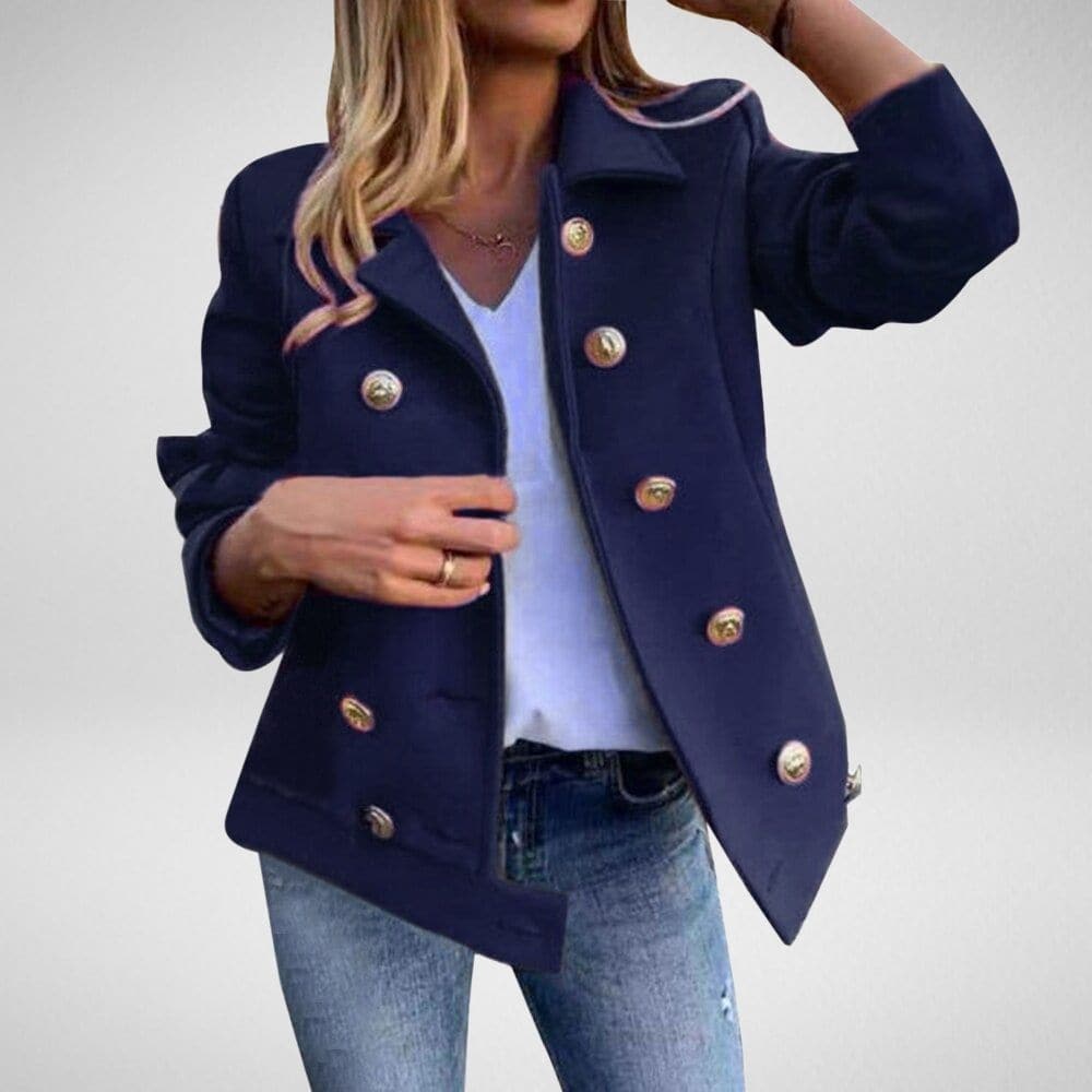 EB | Peacoat - Zweireiher - Maßgeschneiderte Passform - Breite Revers - Elegante Knöpfe