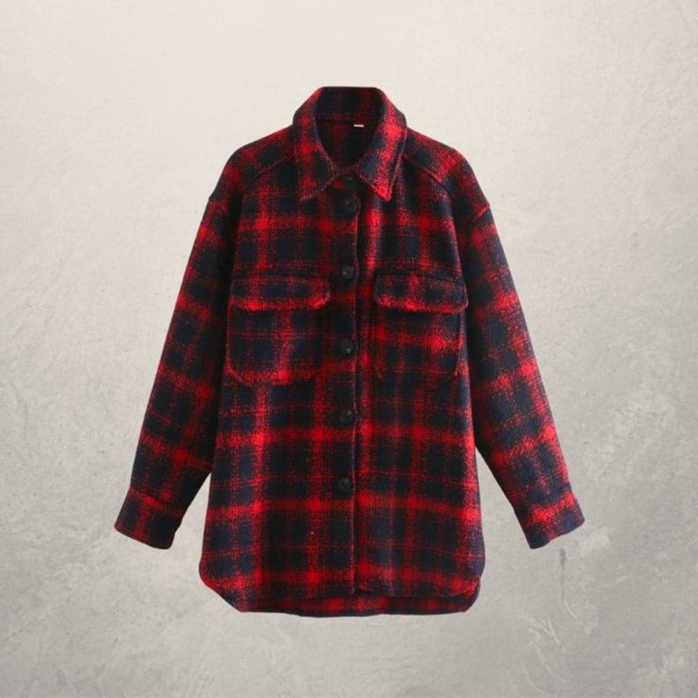 EB | Shirtjacke Oversized Fit Weich und Leicht Knopfverschluss und Brusttaschen