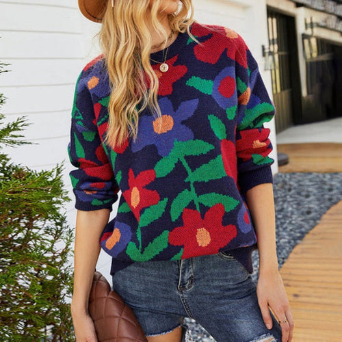 EB | Floraler Strickpullover