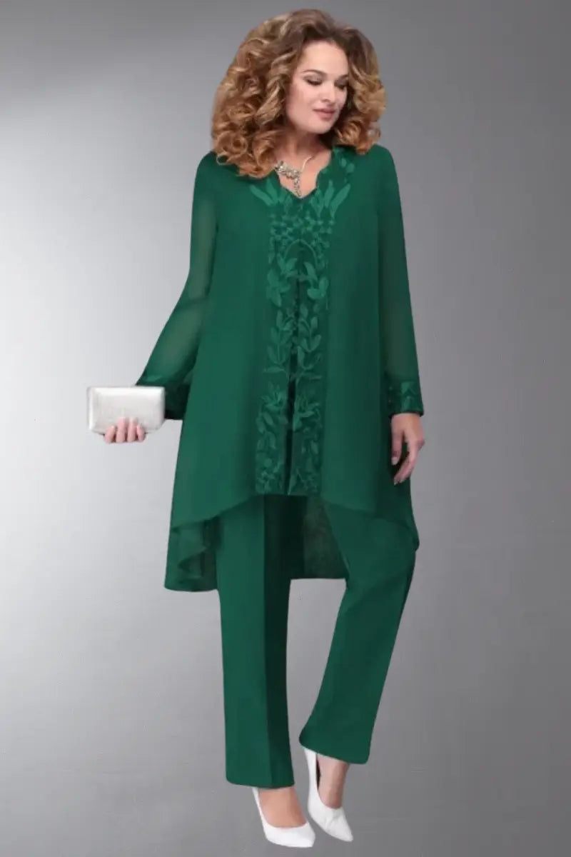 EB | 3 Teilig Chiffon Brautkleid Satz für Damen