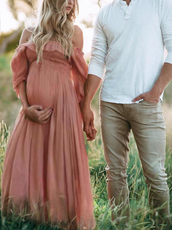 EB | Boho Chic: Umstandsmode Boot Hals Ranken Kleid