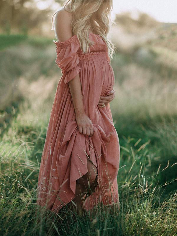 EB | Boho Chic: Umstandsmode Boot Hals Ranken Kleid