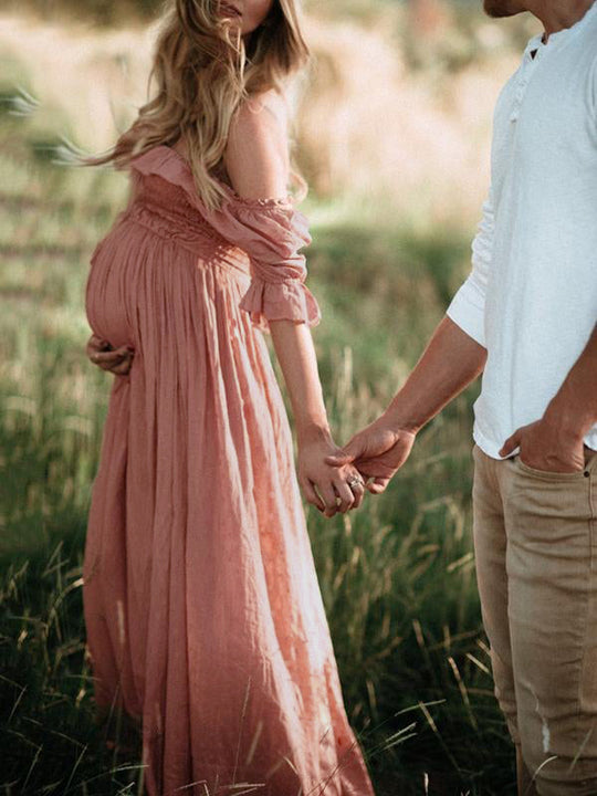 EB | Boho Chic: Umstandsmode Boot Hals Ranken Kleid