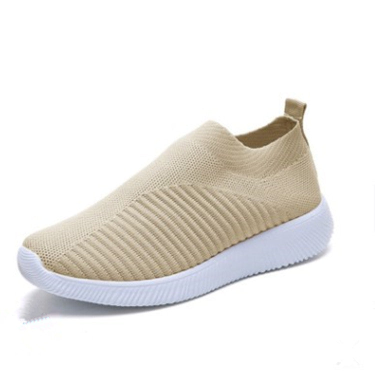 Damen Atmungsaktive Slip-On Sneaker mit flexibler Sohle EB