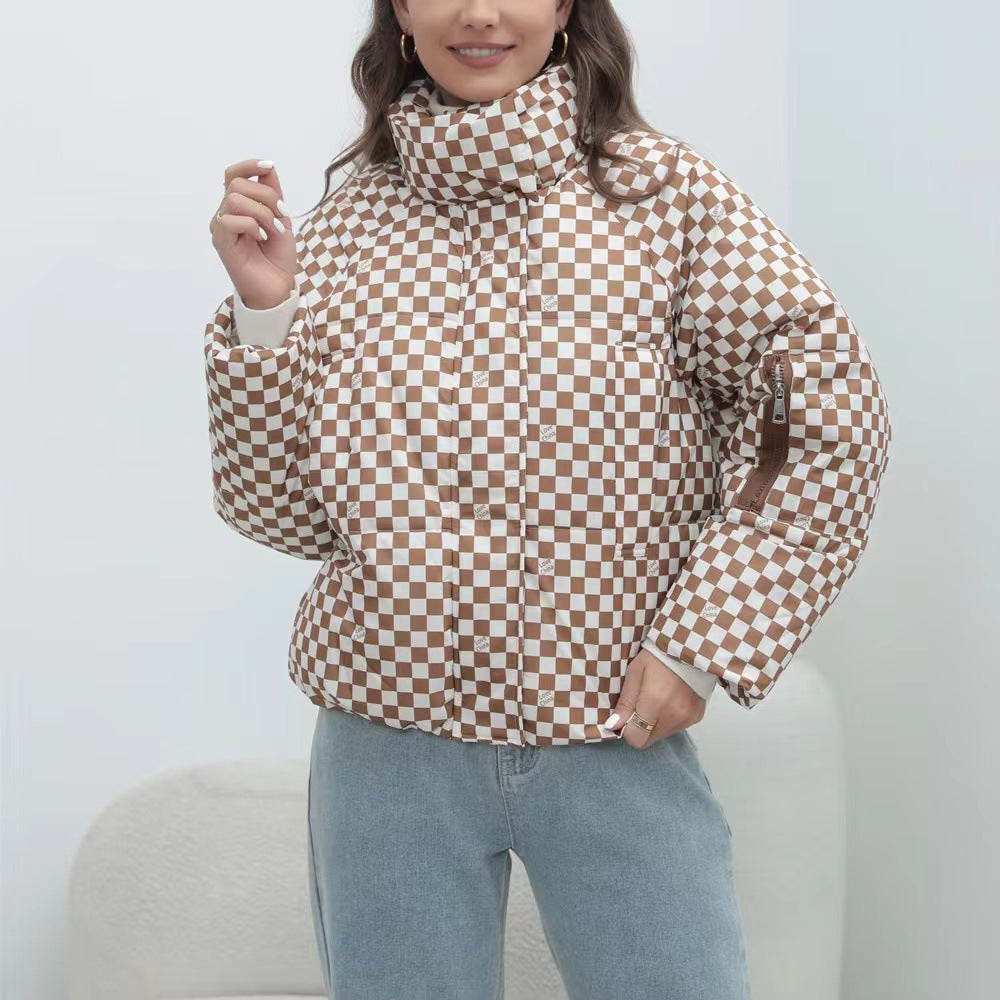 EB | Damen Steppwindbreaker mit Hohem Kragen