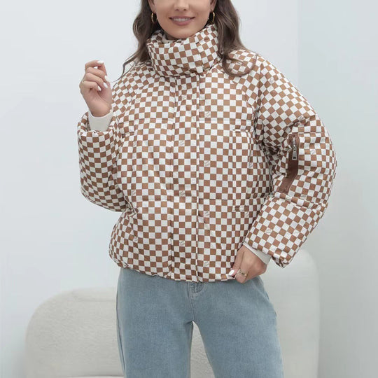 EB | Damen Steppwindbreaker mit Hohem Kragen