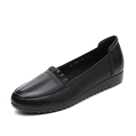 Damen Komfortable Mokassins mit elegantem Rüschendetail EB