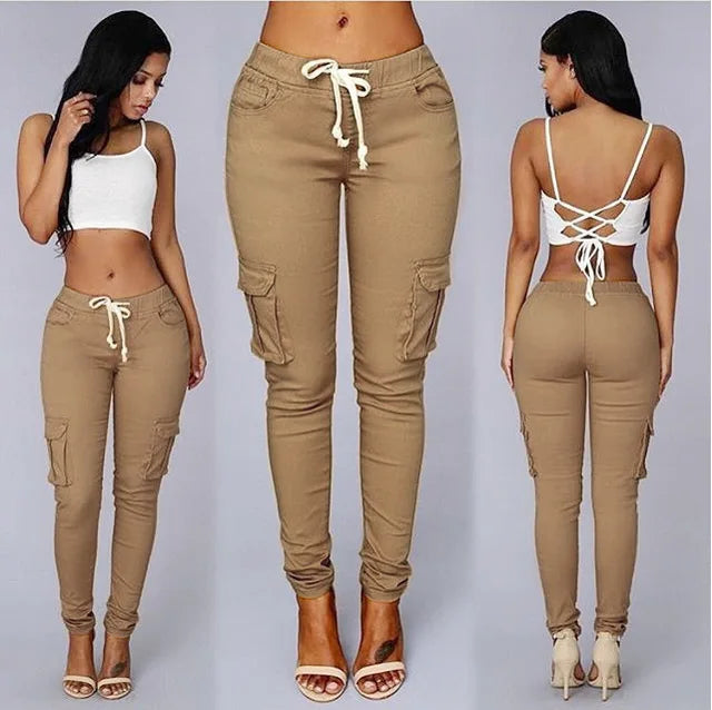 EB | Hosen Hochgeschnittene Skinny Cargo-Hosen