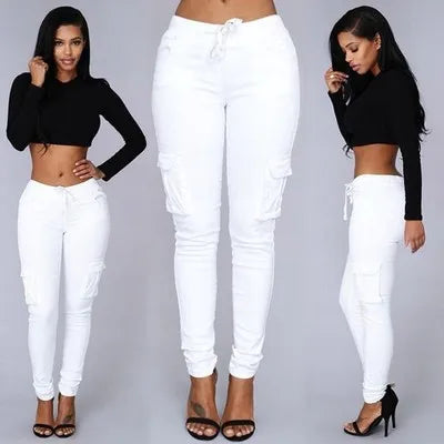 EB | Hosen Hochgeschnittene Skinny Cargo-Hosen