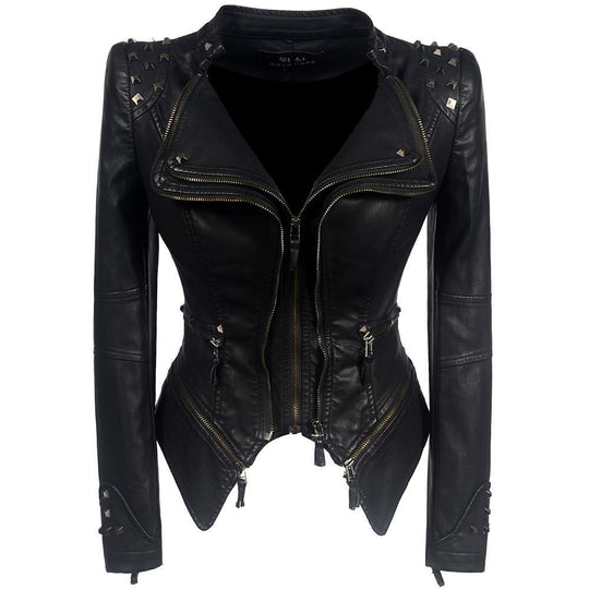 EB | Bikerjacke für Damen Schlanke Passform