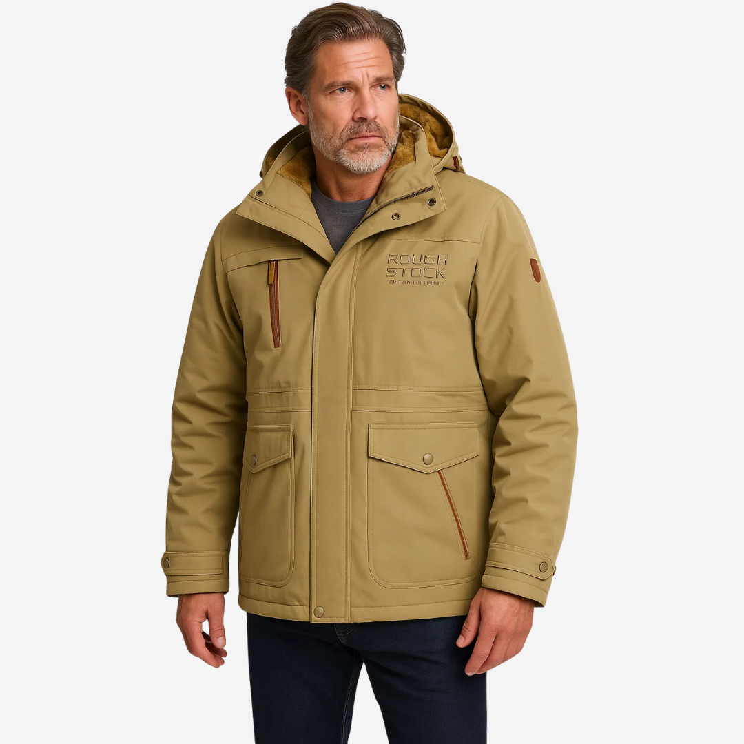 EB | Herren Winterjacke mit plüschigem Futter & Kapuze