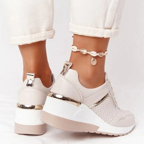EB | Plattform Sneaker Damen - Leichte Freizeitschuhe