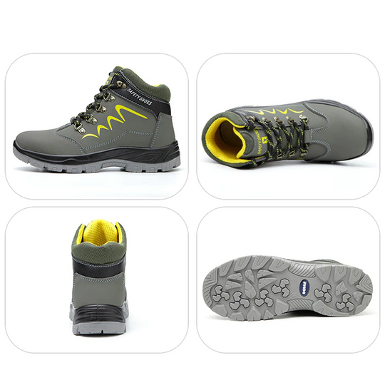 Sicherheit Ankle Schuhe Anti-smashing Stahl Kappe Kappe Stiefel Männer Bau Arbeit stiefel EB