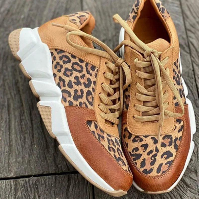 Sneaker Mit Leopardenmuster & ChunkySohle EB