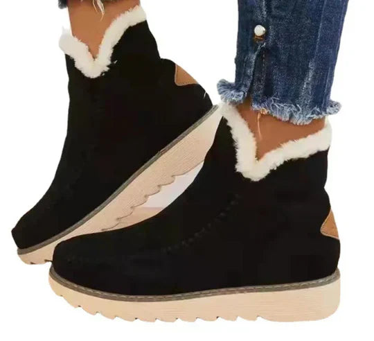 EB | Damenstiefel aus Plüsch-Schafsfell