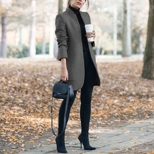 EB | Mode Wollmantel mit Robustem Kragen