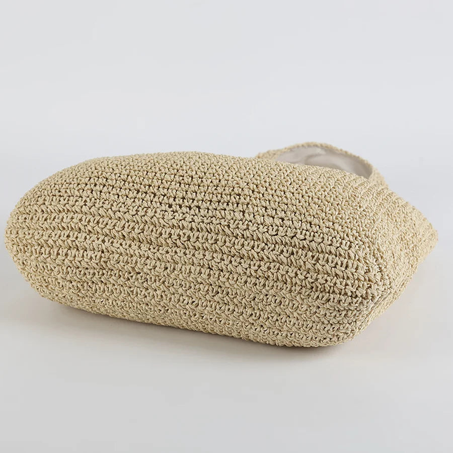 EB | Marlene Elegante Stroh-Strandtasche