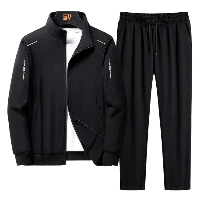 EB | Trainingsanzug - Bequemes Set mit sportlicher Jacke und elastischen Hosen für den täglichen Gebrauch