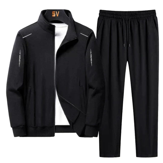 EB | Trainingsanzug - Bequemes Set mit sportlicher Jacke und elastischen Hosen für den täglichen Gebrauch